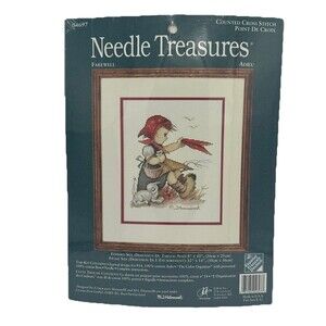 Needle Treasures Cross Stitch Kit 04697 Farewell M.J. Hummel 8x10 Sealed New